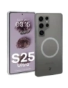 Etui z pierścieniem magnetycznym Bizon Case CrystalO do Samsung Galaxy S25 Ultra przezroczyste