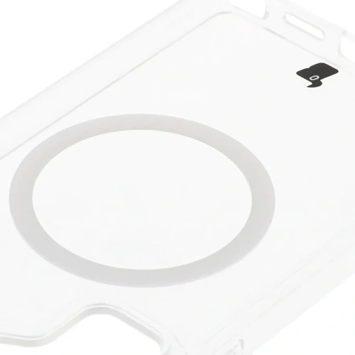 Etui z pierścieniem magnetycznym Bizon Case CrystalO do Samsung Galaxy S25 Ultra przezroczyste