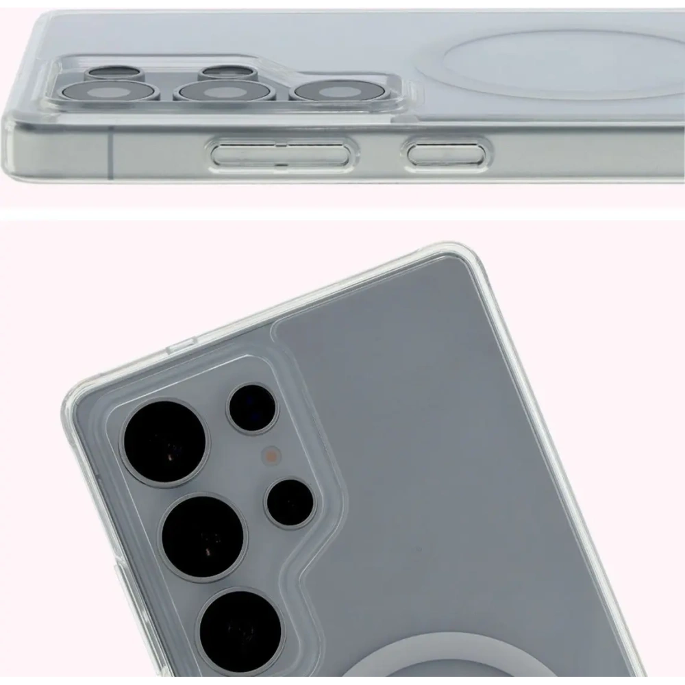 Hurtownia GSM - Etui s magnetickým kroužkem Bizon Case CrystalO pro Samsung Galaxy S25 Ultra průhledné - BIZ8223 - {ean13} - Hurt