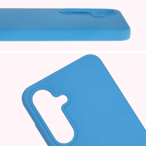 Silikonowe etui Bizon Soft Case do Samsung Galaxy S25 ciemnoniebieskie