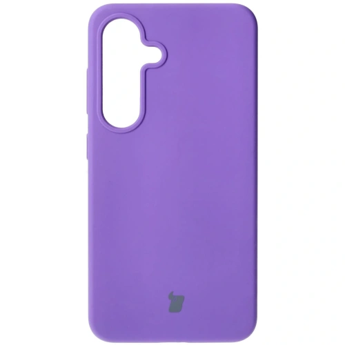 Silikonowe etui Bizon Soft Case do Samsung Galaxy S25 fioletowe