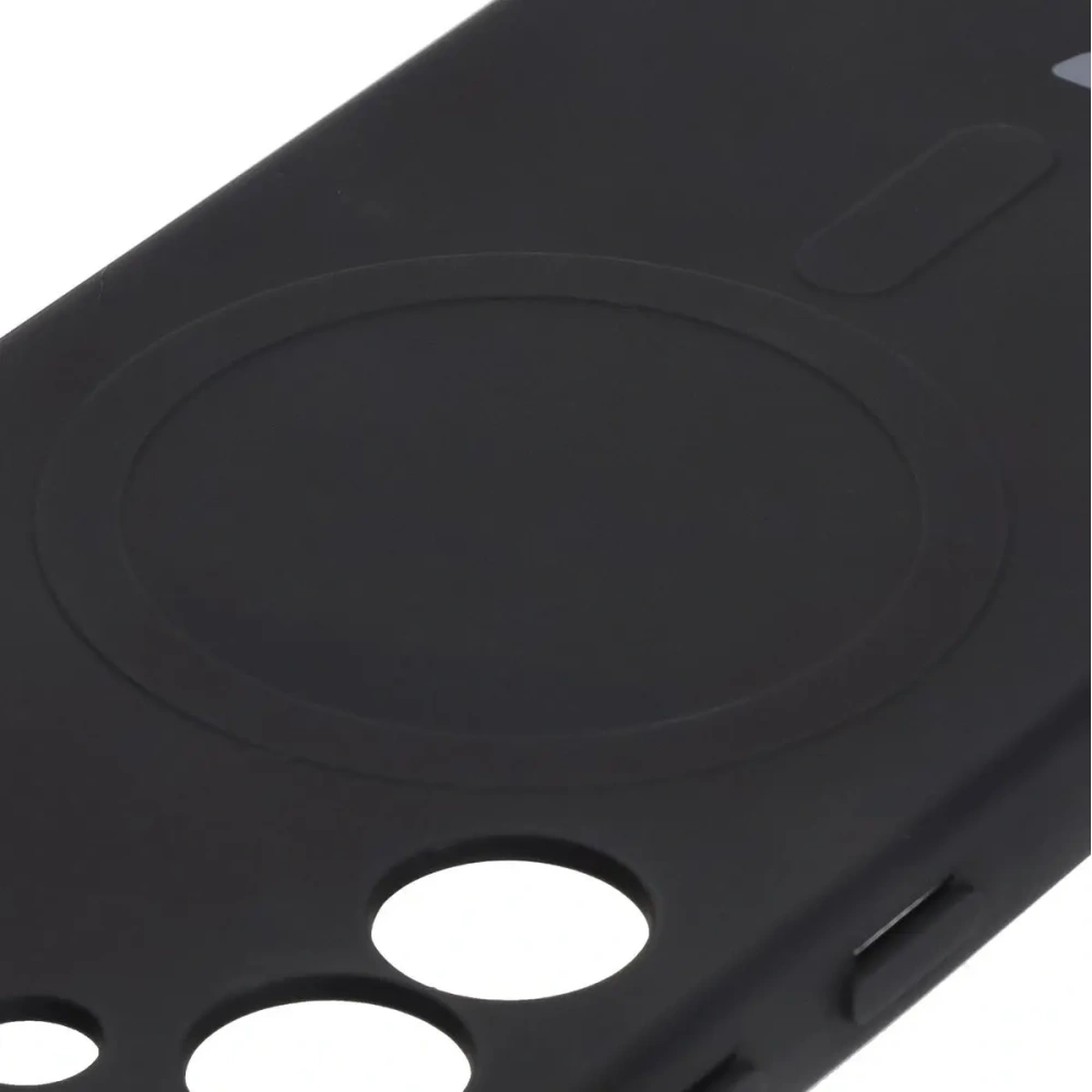 Hurtownia GSM - Silikonové pouzdro s magnetickým kroužkem Bizon Case Silicone Magnetic pro Samsung Galaxy S25 / S24 černé - BIZ8232 - {ean13} - Hurt