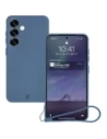 Bizon Case Silicone Magnetic Samsung Galaxy S25 / S24 albastru marin