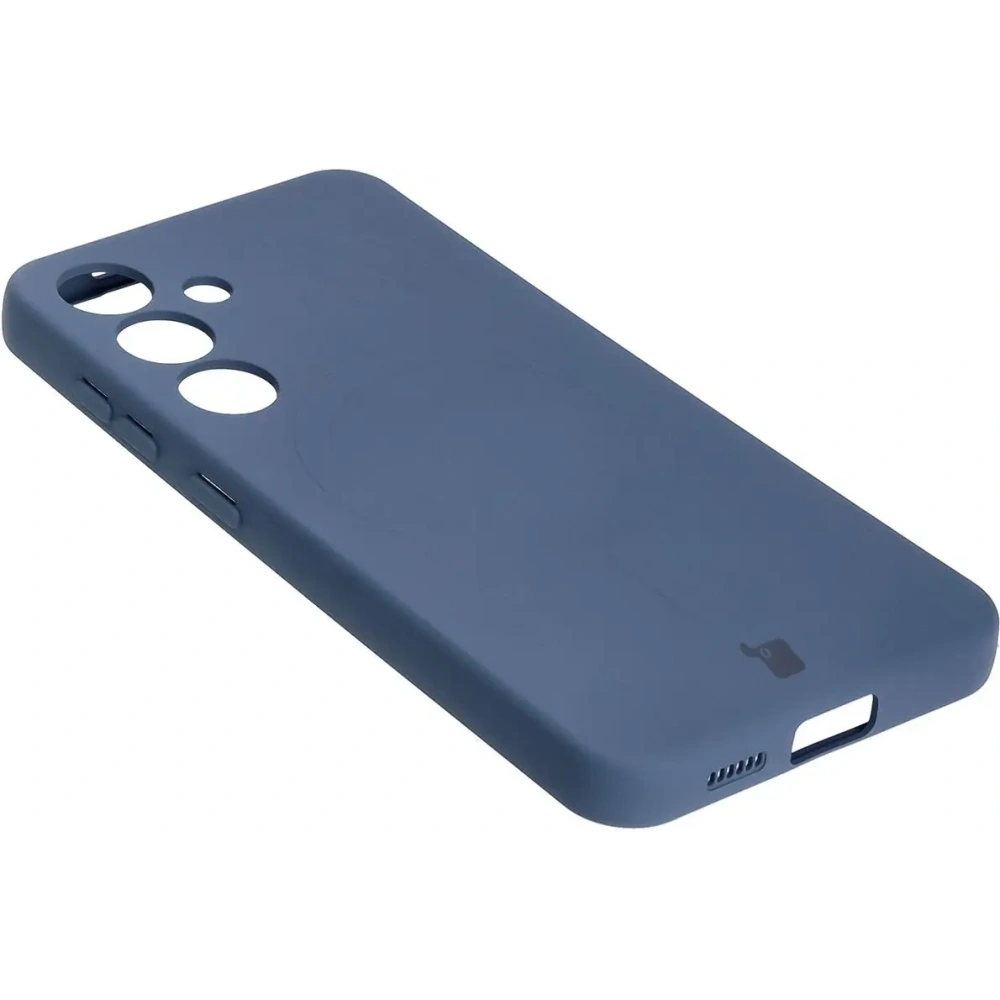 Hurtownia GSM - Bizon Case Silicone Magnetic Samsung Galaxy S25 / S24 albastru marin - BIZ8233 - {ean13} - Hurt