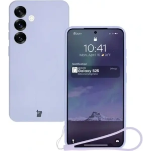 Hurtownia GSM - Bizon Caz din Silicon Magnetic Samsung Galaxy S25 / S24 violet deschis - BIZ8234 - {ean13} - Hurt