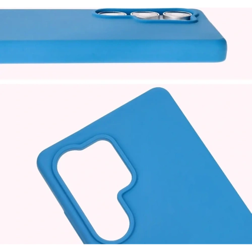 Silikonowe etui Bizon Soft Case do Samsung Galaxy S25 Ultra ciemnoniebieskie