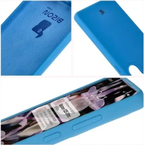 Silikonowe etui Bizon Soft Case do Samsung Galaxy S25 Ultra ciemnoniebieskie