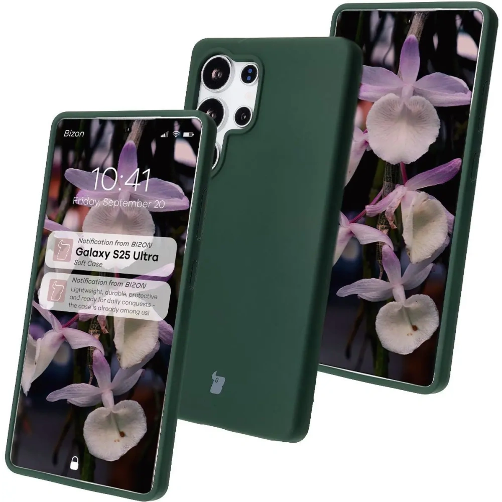 Hurtownia GSM - Carcasă moale Bizon Samsung Galaxy S25 Ultra verde închis - BIZ8236 - {ean13} - Hurt