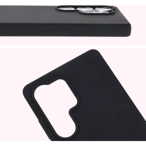 Silikonowe etui Bizon Soft Case do Samsung Galaxy S25 Ultra czarne