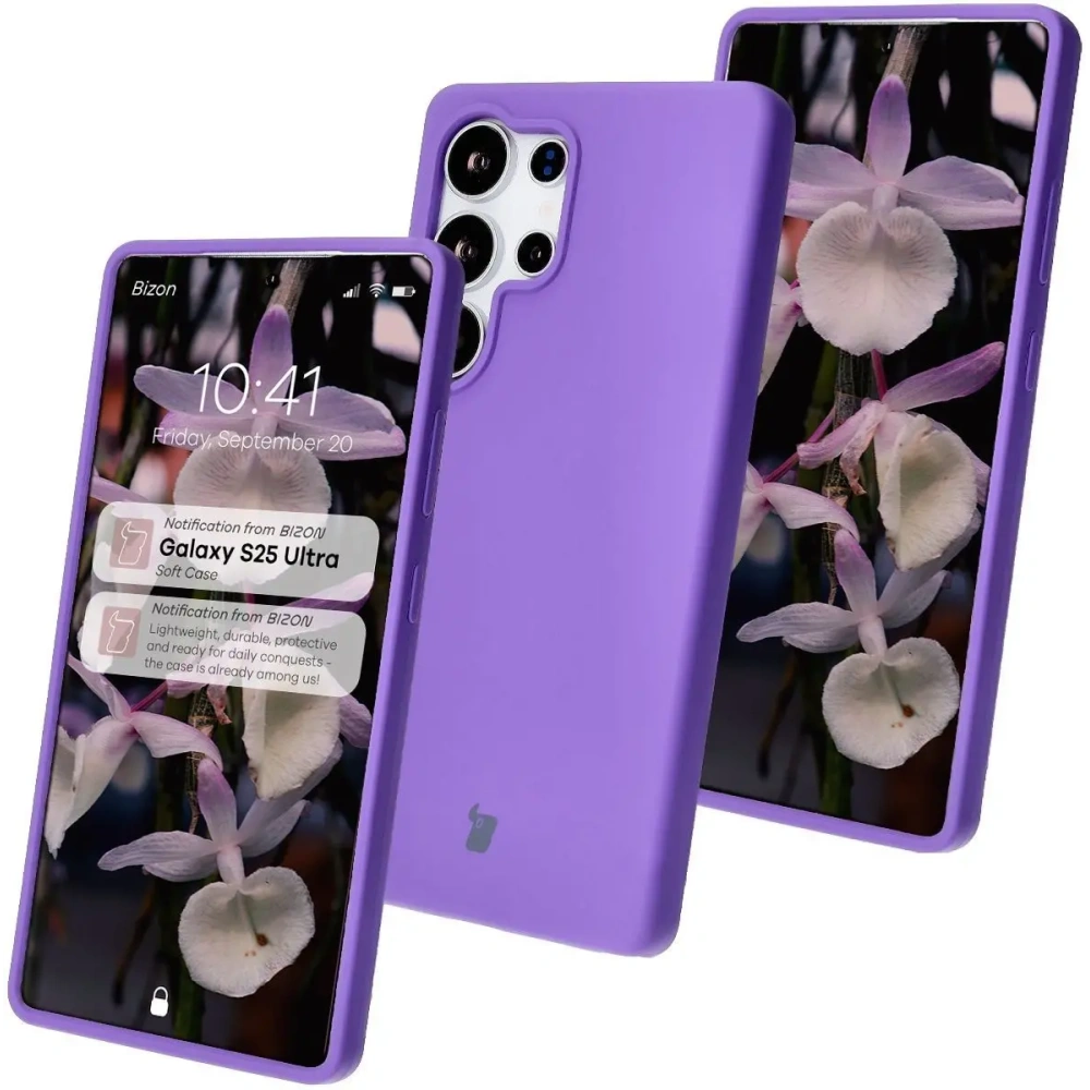 Hurtownia GSM - Silikonowe etui Bizon Soft Case do Samsung Galaxy S25 Ultra fioletowe - BIZ8238 - {ean13} - Hurt