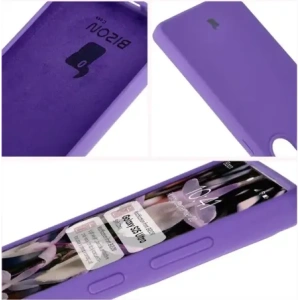 Silikonowe etui Bizon Soft Case do Samsung Galaxy S25 Ultra fioletowe