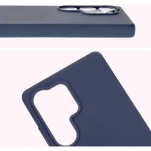 Silikonowe etui Bizon Soft Case do Samsung Galaxy S25 Ultra niebieskie