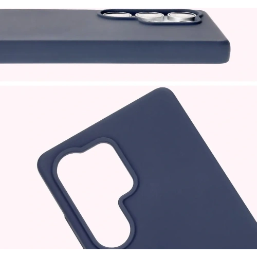 Silikonowe etui Bizon Soft Case do Samsung Galaxy S25 Ultra niebieskie