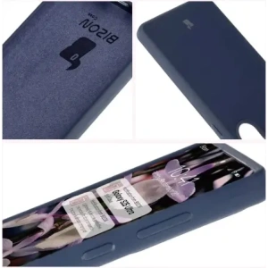 Silikonowe etui Bizon Soft Case do Samsung Galaxy S25 Ultra niebieskie