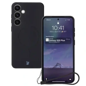 Hurtownia GSM - Bizon Caz Silikon Magnetic Samsung Galaxy S25+ Plus / S24+ Plus negru - BIZ8240 - {ean13} - Hurt