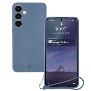 Hurtownia GSM - Bizon Case Silicone Magnetic Samsung Galaxy S25+ Plus / S24+ Plus albastru închis - BIZ8241 - {ean13} - Hurt