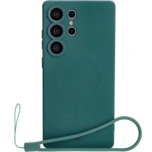 Hurtownia GSM - Caz de silicon Bizon Magnetic Samsung Galaxy S25 Ultra verde închis - BIZ8243 - {ean13} - Hurt