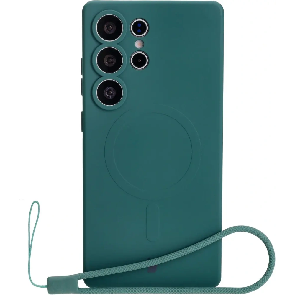 Hurtownia GSM - Bizon Case Silikon Magnetic Samsung Galaxy S25 Ultra dunkelgrün - BIZ8243 - {ean13} - Hurt