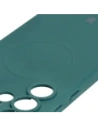 Hurtownia GSM - Silikonové pouzdro s magnetickým kroužkem Bizon Case Silicone Magnetic pro Samsung Galaxy S25 Ultra tmavě zelené - BIZ8243 - {ean13} - Hurt