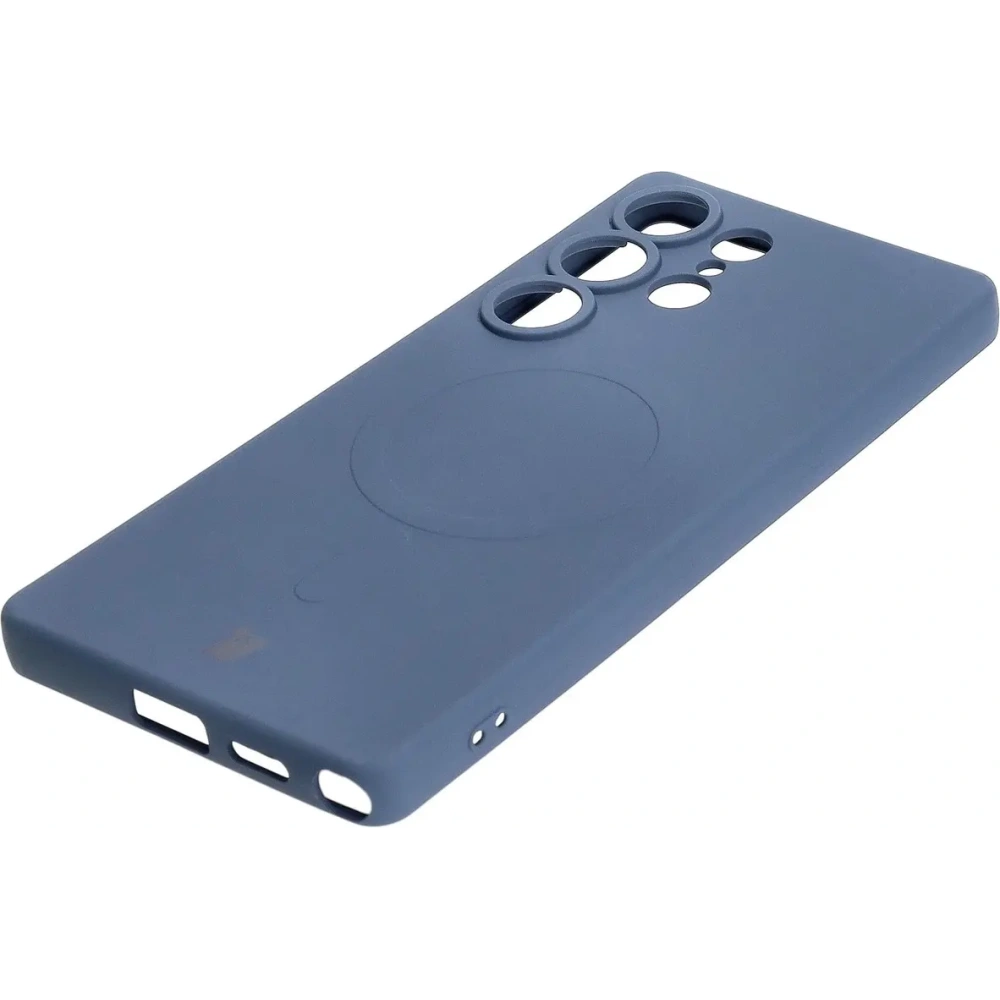 Hurtownia GSM - Silikonový kryt s magnetickým kroužkem Bizon Case Silicone Magnetic pro Samsung Galaxy S25 Ultra v námořnické modré barvě - BIZ8244 - {ean13} - Hurt