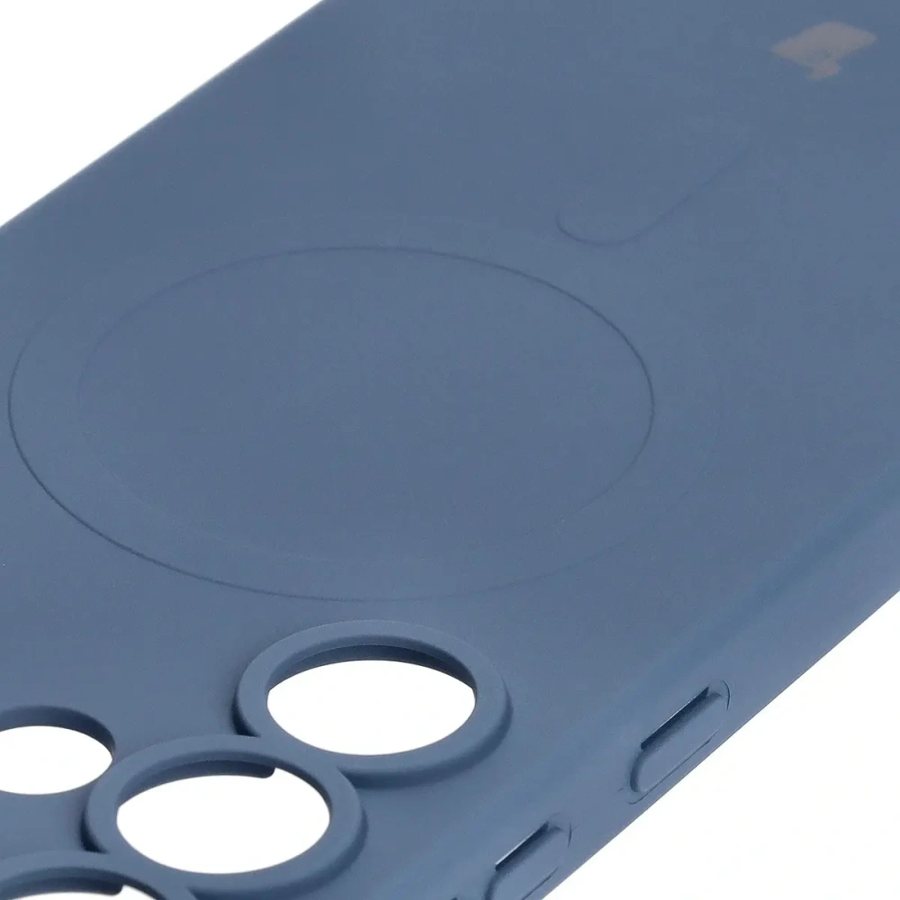 Hurtownia GSM - Silikonový kryt s magnetickým kroužkem Bizon Case Silicone Magnetic pro Samsung Galaxy S25 Ultra v námořnické modré barvě - BIZ8244 - {ean13} - Hurt