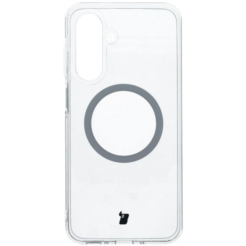Etui z pierścieniem magnetycznym Bizon Case CrystalO do Samsung Galaxy A26 5G przezroczyste