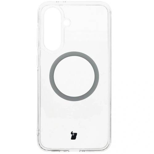 Etui z pierścieniem magnetycznym Bizon Case CrystalO do Samsung Galaxy A36 5G przezroczyste