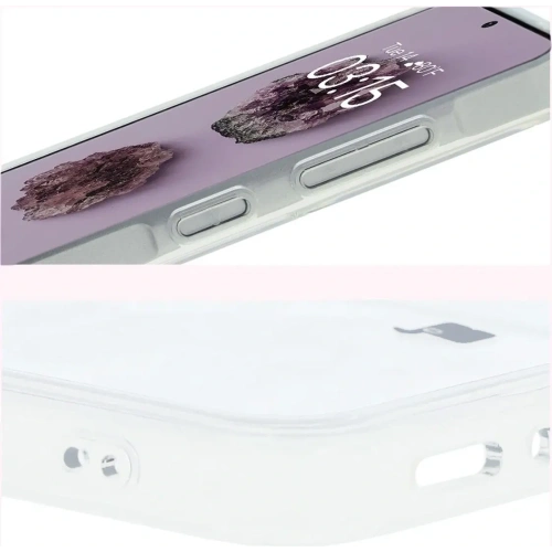 Etui z pierścieniem magnetycznym Bizon Case CrystalO do Samsung Galaxy A36 5G przezroczyste