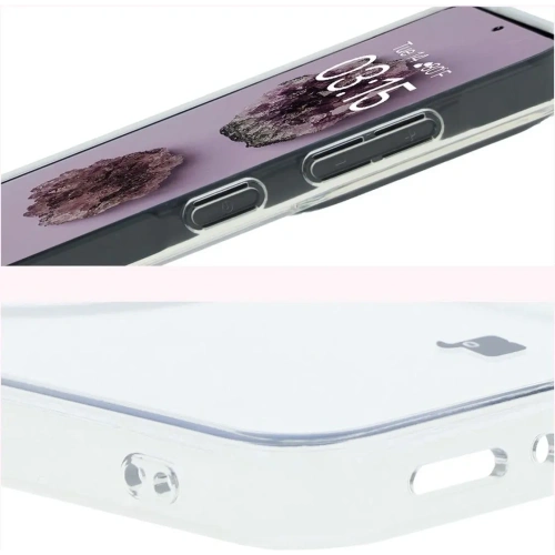 Etui z pierścieniem magnetycznym Bizon Case CrystalO do Samsung Galaxy A56 5G przezroczyste