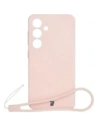 Hurtownia GSM - Silikonowe etui z pierścieniem magnetycznym Bizon Case Silicone Magnetic do Samsung Galaxy S25 / S24 jasnoróżowe - BIZ8250 - {ean13} - Hurt