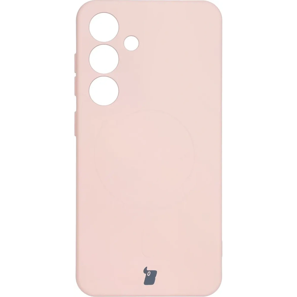 Hurtownia GSM - Silikonowe etui z pierścieniem magnetycznym Bizon Case Silicone Magnetic do Samsung Galaxy S25 / S24 jasnoróżowe - BIZ8250 - {ean13} - Hurt