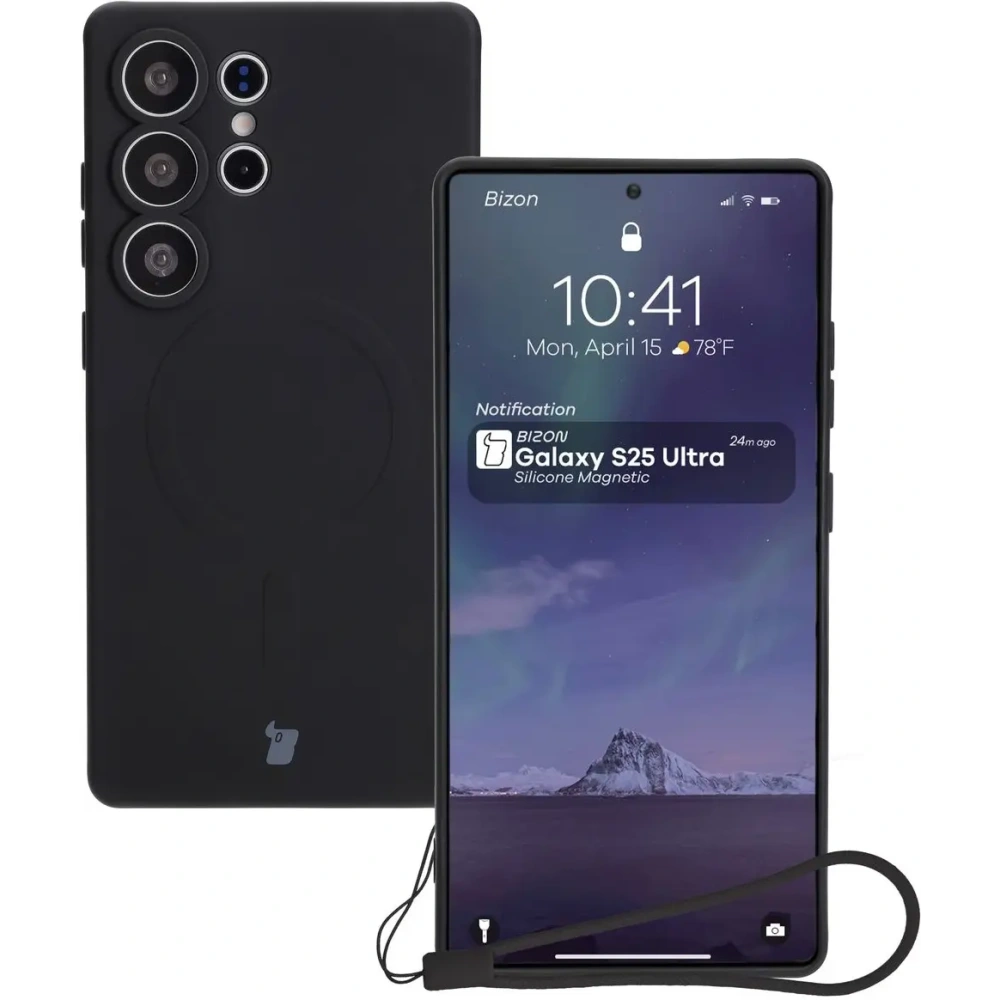 Hurtownia GSM - Husa din silicon pentru Bizon Magnetic Samsung Galaxy S25 Ultra neagră - BIZ8251 - {ean13} - Hurt
