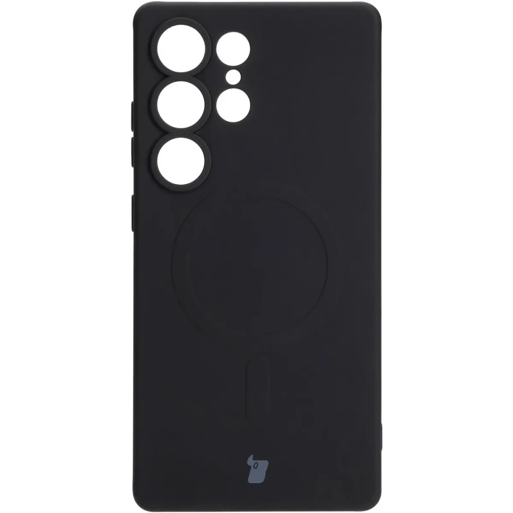 Hurtownia GSM - Silikonový obal s magnetickým kroužkem Bizon Case Silicone Magnetic pro Samsung Galaxy S25 Ultra černý - BIZ8251 - {ean13} - Hurt
