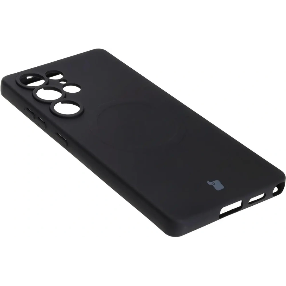 Hurtownia GSM - Silikonový obal s magnetickým kroužkem Bizon Case Silicone Magnetic pro Samsung Galaxy S25 Ultra černý - BIZ8251 - {ean13} - Hurt