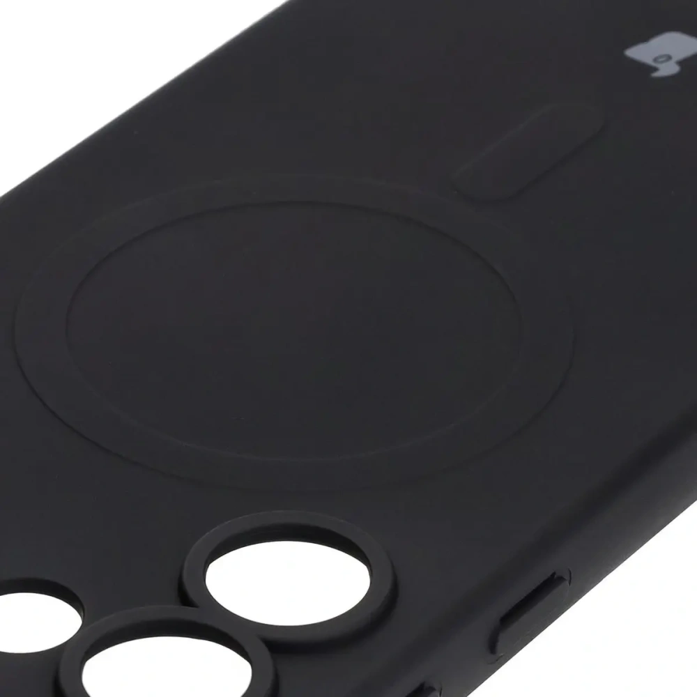 Hurtownia GSM - Silikonový obal s magnetickým kroužkem Bizon Case Silicone Magnetic pro Samsung Galaxy S25 Ultra černý - BIZ8251 - {ean13} - Hurt