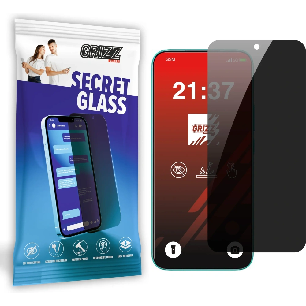 Hurtownia GSM - Szkło prywatyzujące GrizzGlass SecretGlass do Honor X8c - GRZ12821 - {ean13} - Hurt