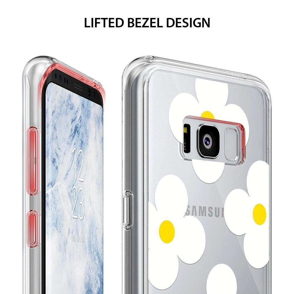 Hurtownia GSM - Etui Ringke Fusion Design Samsung Galaxy S8 Plus Bílé sedmikrásky - RGK483WHT - {ean13} - Hurt