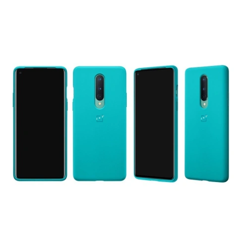 Etui OnePlus 8 Sandstone Bumper Case Cyjanowy