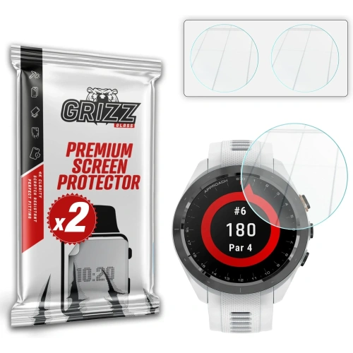 Szkło hybrydowe GrizzGlass HybridGlass do Garmin Approach S70 42mm