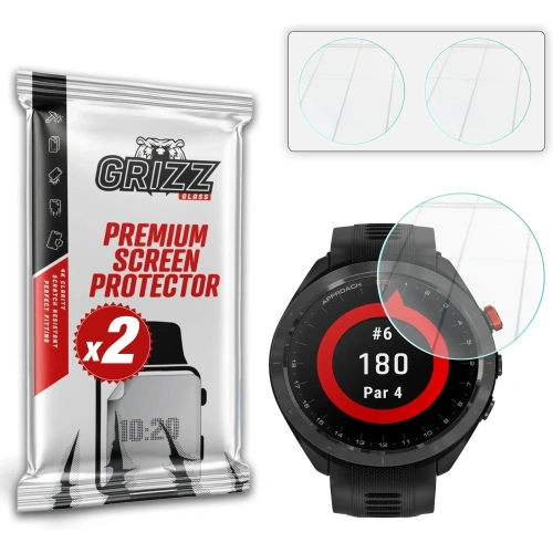 Szkło hybrydowe GrizzGlass HybridGlass do Garmin Approach S70 47mm