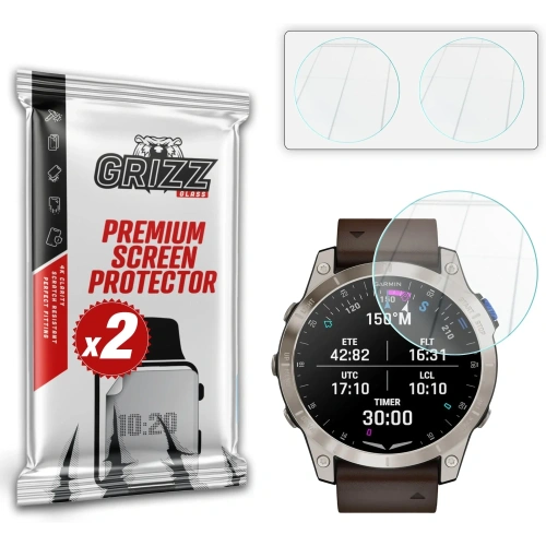 Szkło hybrydowe GrizzGlass HybridGlass do Garmin D2 Mach 1 47mm