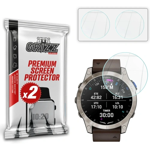 Szkło hybrydowe GrizzGlass HybridGlass do Garmin D2 Mach 1 Pro 51mm