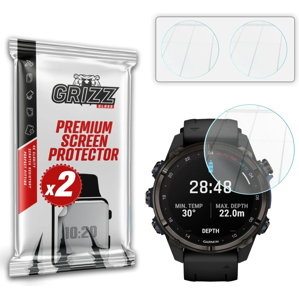 Wholesale GrizzGlass HybridGlass Garmin Descent Mk3 43mm - GRZ12861 - {ean13} - Hurt