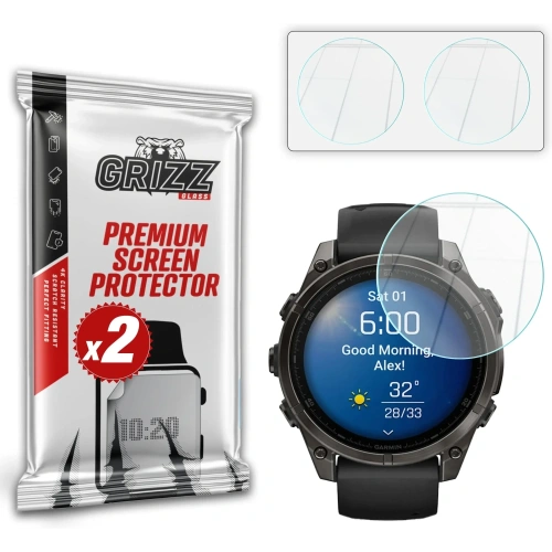 Szkło hybrydowe GrizzGlass HybridGlass do Garmin Fenix 8 47mm