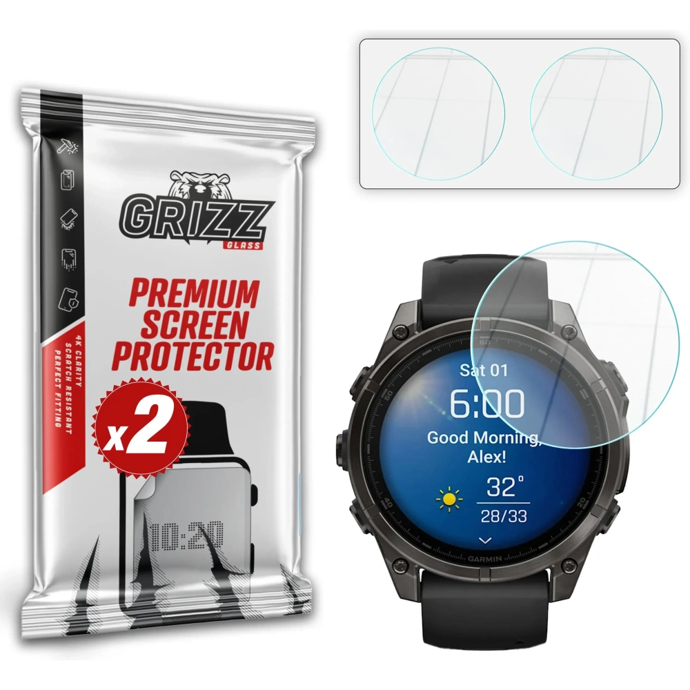 Hurtownia GSM - Szkło hybrydowe GrizzGlass HybridGlass do Garmin Fenix 8 47mm - GRZ12883 - {ean13} - Hurt