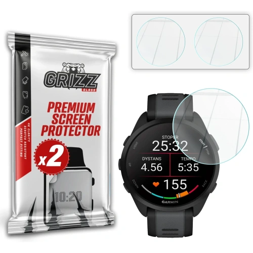 Szkło hybrydowe GrizzGlass HybridGlass do Garmin Forerunner 165