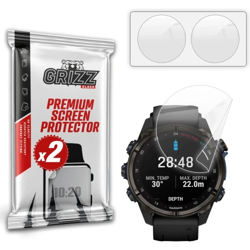 Folia ceramiczna GrizzGlass CeramicFilm do Garmin Descent Mk3 43mm