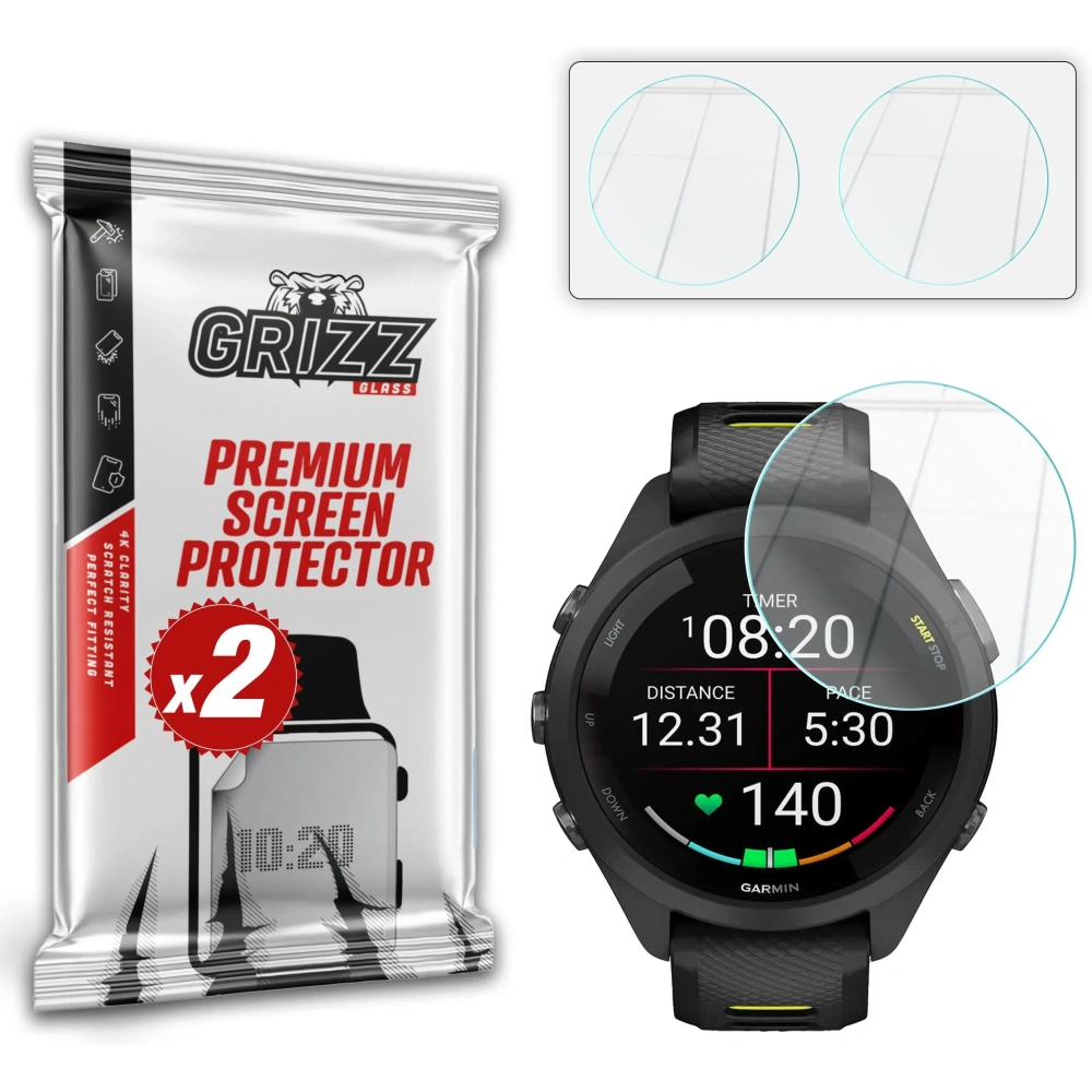 Hurtownia GSM - Hybrydní sklo GrizzGlass HybridGlass pro Garmin Forerunner 265S 42mm - GRZ12896 - {ean13} - Hurt