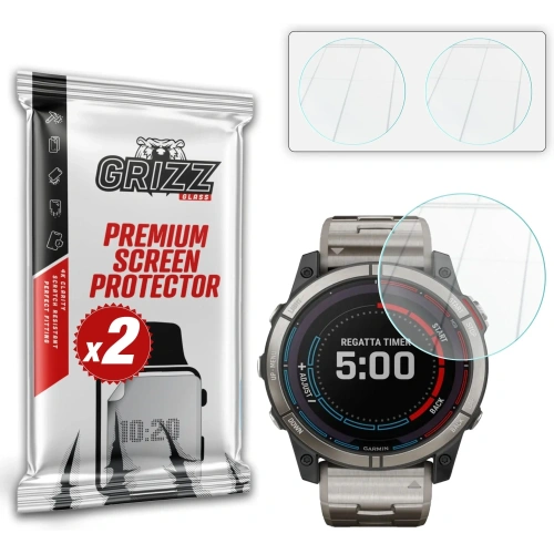 Szkło hybrydowe GrizzGlass HybridGlass do Garmin quatix 7X 51mm