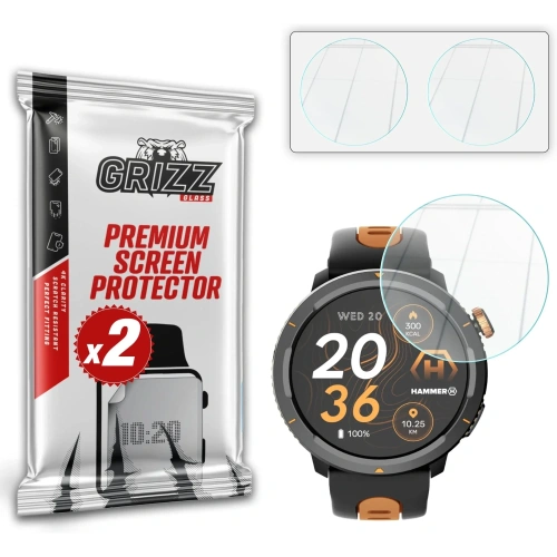 Szkło hybrydowe GrizzGlass HybridGlass do Hammer Watch 2 Lite